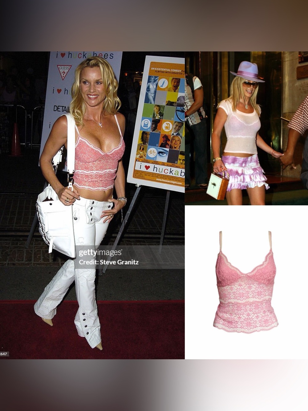 Daisy Lace Cut-Out Camisole - As Seen On Nicollette Sheridan & Britney Spears